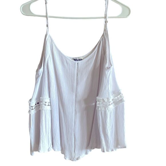 SHOW ME YOUR MUMU Bell Sleeve Cold Shoulder Blouse White Size Small - Picture 2 of 6